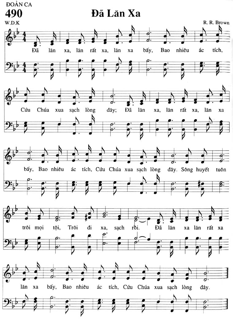 Sheet music: Đã Lăn Xa