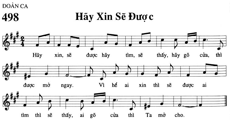 Sheet music: Hãy Xin Sẽ Được
