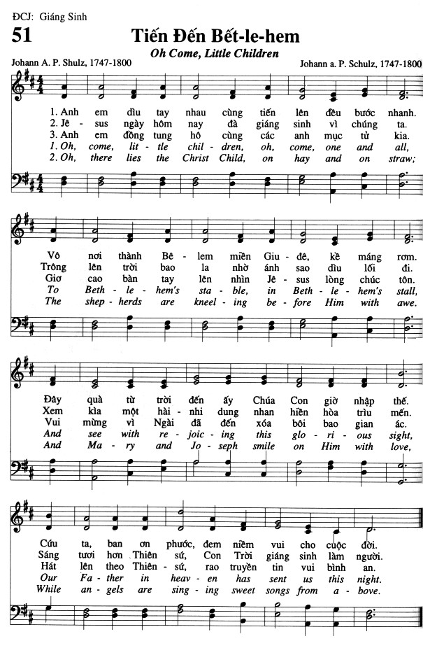 Sheet music: Tiến Ðến Bết-Lê-Hem