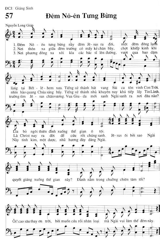 Sheet music: Đêm Nô-ên Tưng Bừng