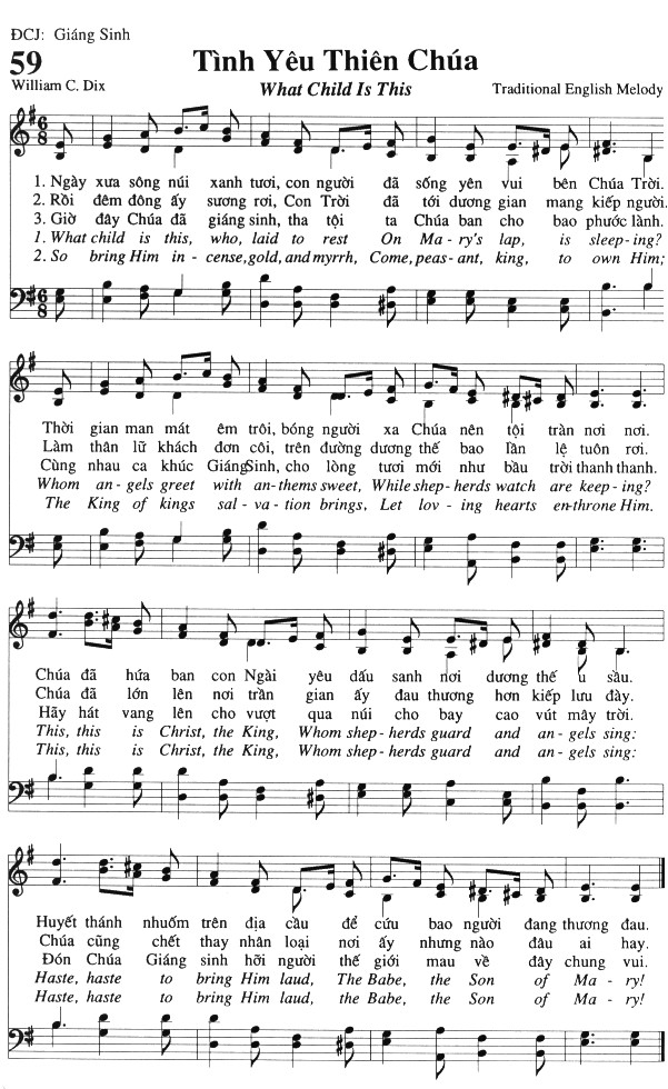 Sheet music: Tình Yêu Thiên Chúa