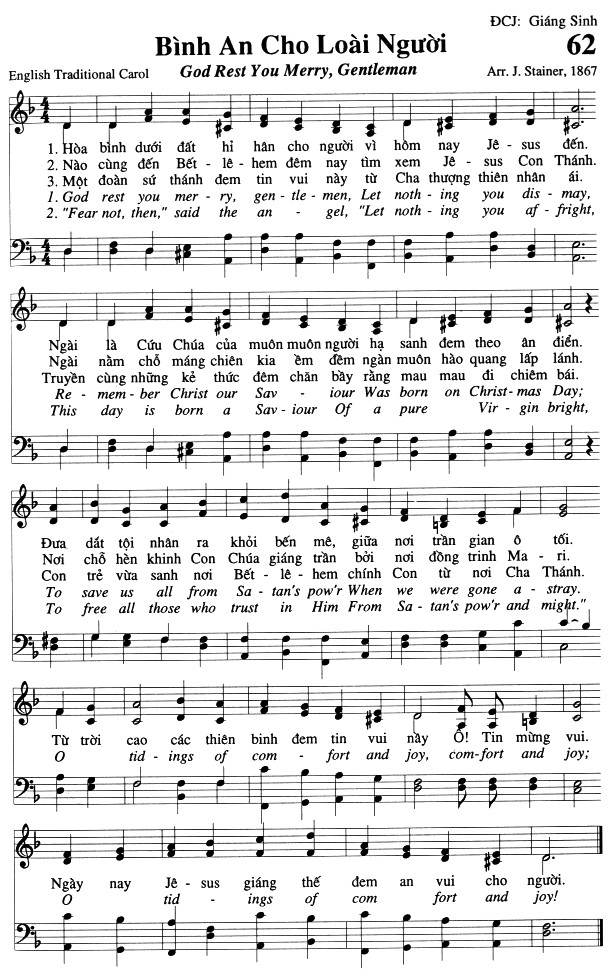 Sheet music: Bình An Cho Loài Người