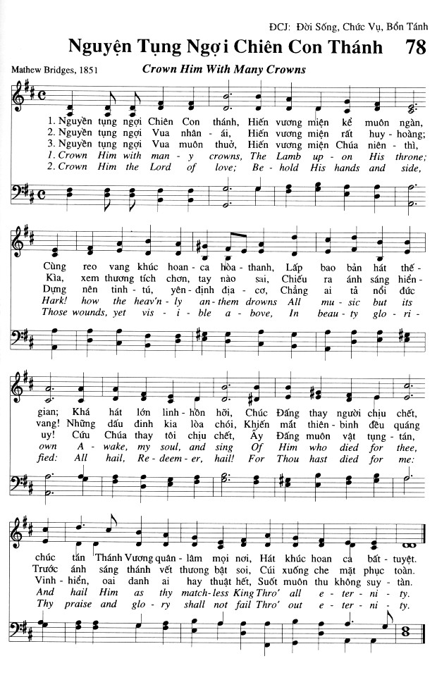 Sheet music: Nguyện Tụng Ngợi Chiên Con Thánh