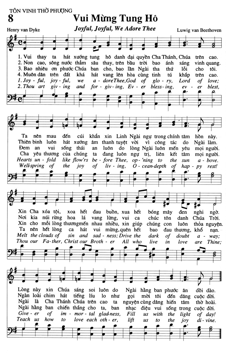 Sheet music: Vui Mừng Tung Hô