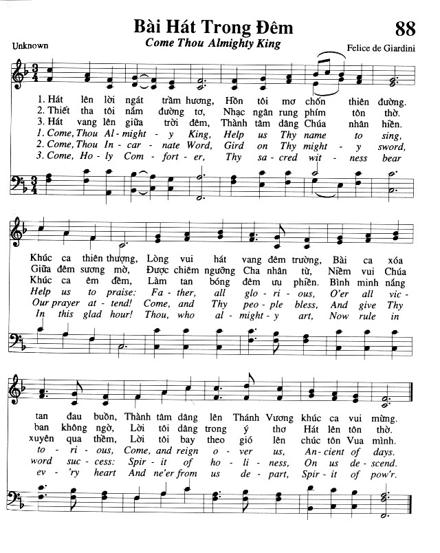 Sheet music: Bài Hát Trong Đêm