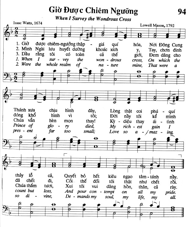 Sheet music: Giờ Được Chiêm Ngưỡng