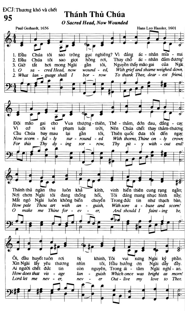 Sheet music: Thánh Thủ Chúa