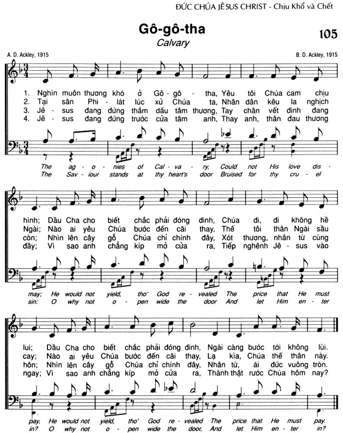 Sheet music: Gô-gô-tha