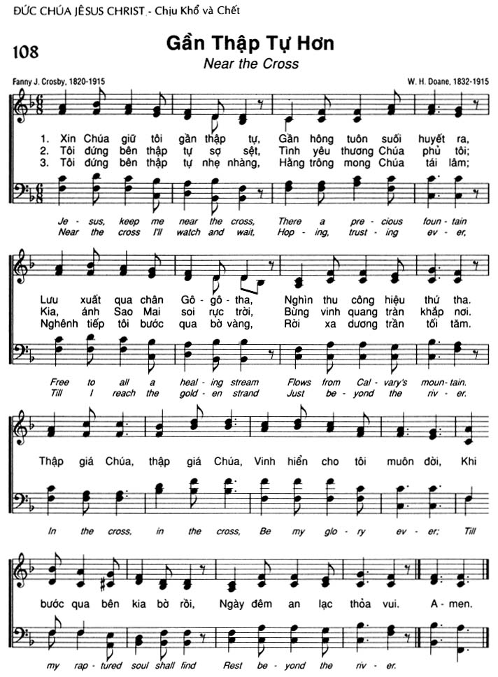 Sheet music: Gần Thập Tự Hơn