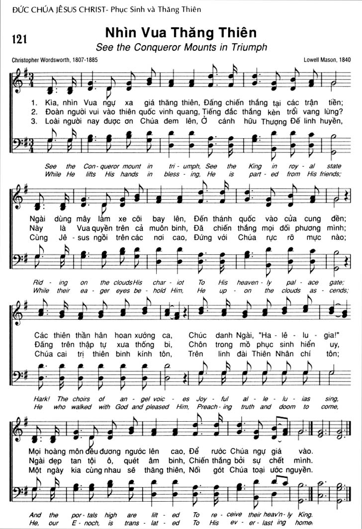 Sheet music: Nhìn Vua Thăng Thiên