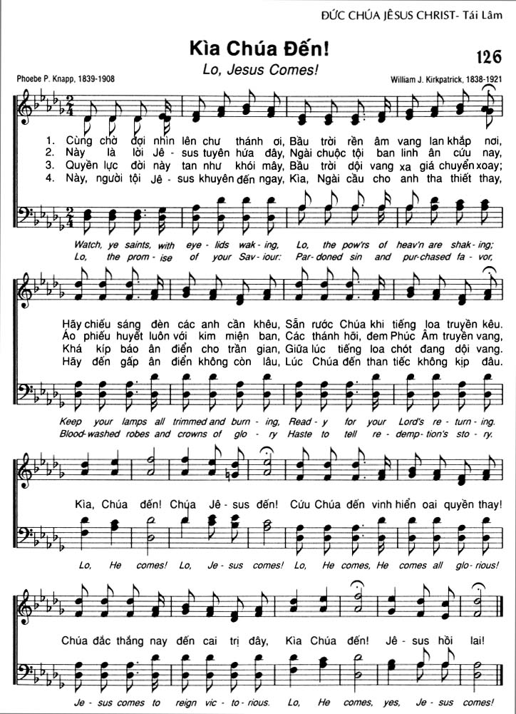 Sheet music: Kìa Chúa Đến!