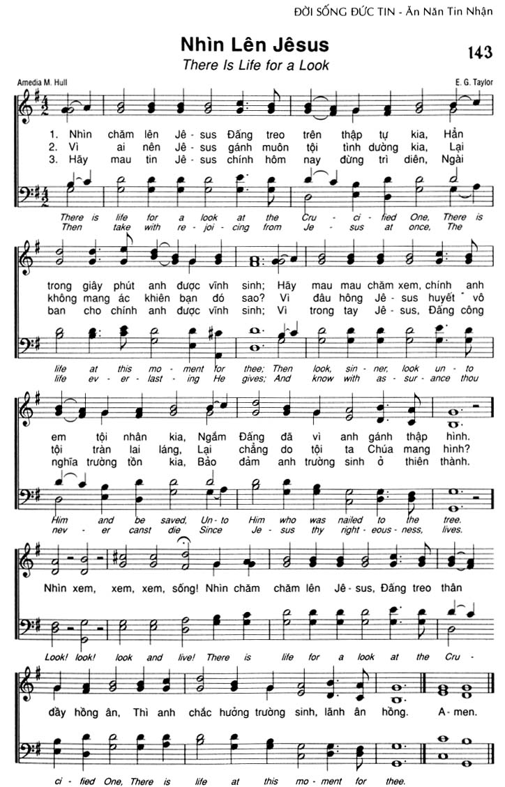 Sheet music: Nhìn Lên Jêsus