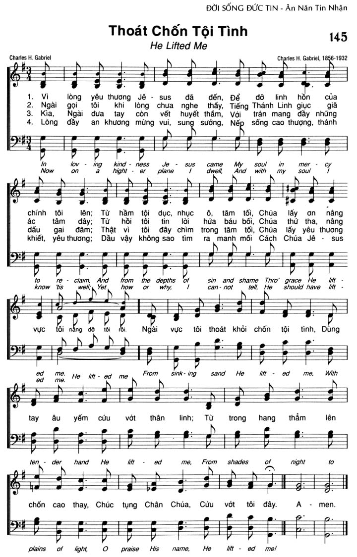 Sheet music: Thoát Chốn Tội Tình