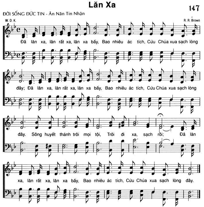 Sheet music: Lăn Xa