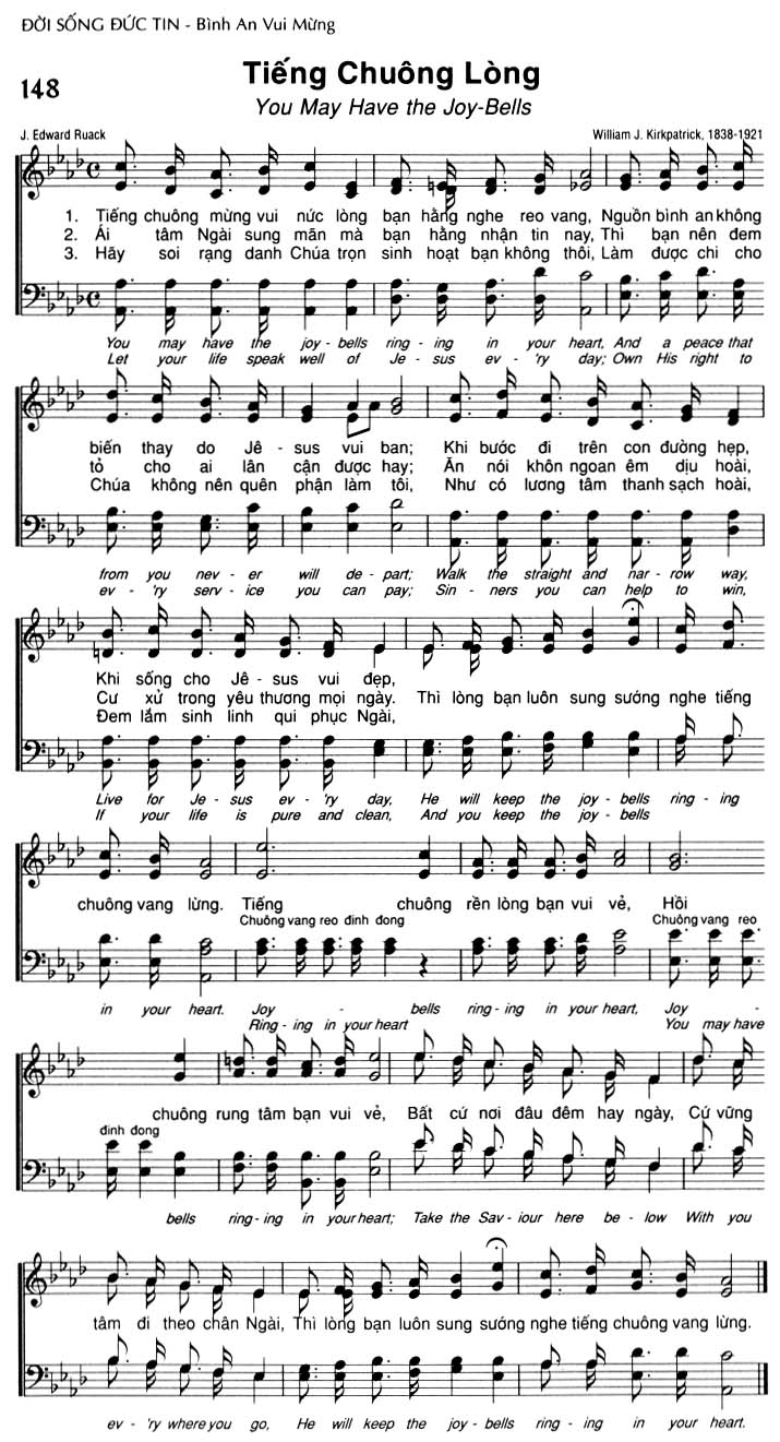 Sheet music: Tiếng Chuông Lòng