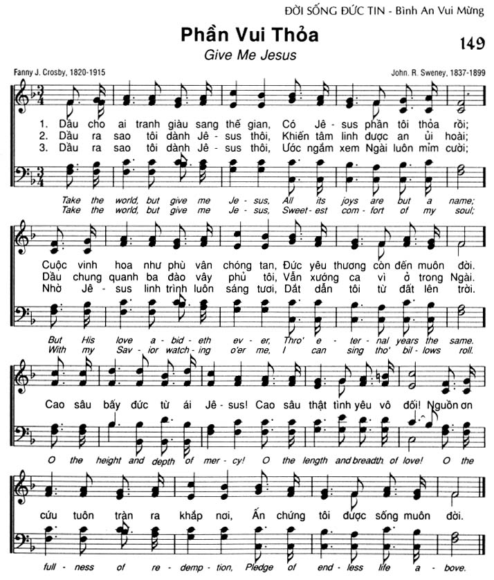 Sheet music: Phần Vui Thỏa