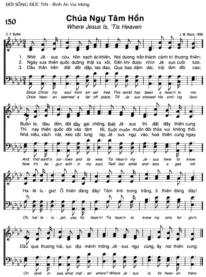 Sheet music: Chúa Ngự Tâm Hồn