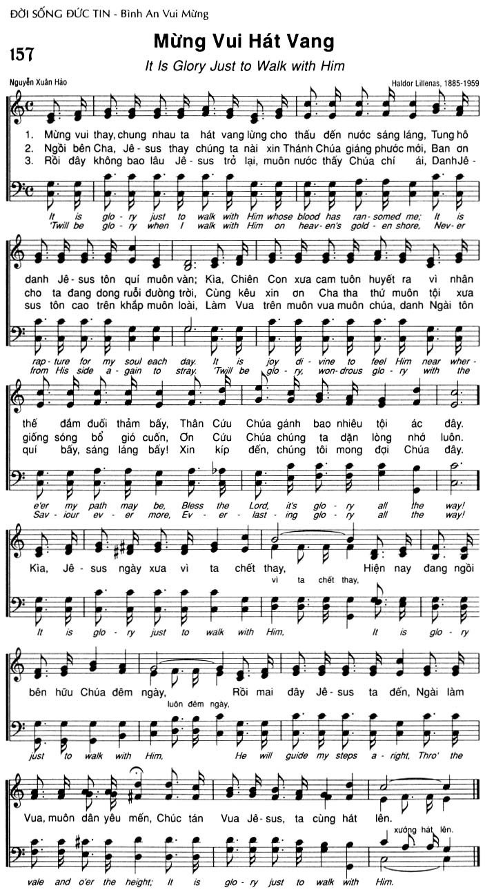 Sheet music: Mừng Vui Hát Vang