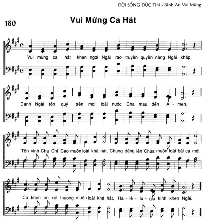 Sheet music: Vui Mừng Ca Hát