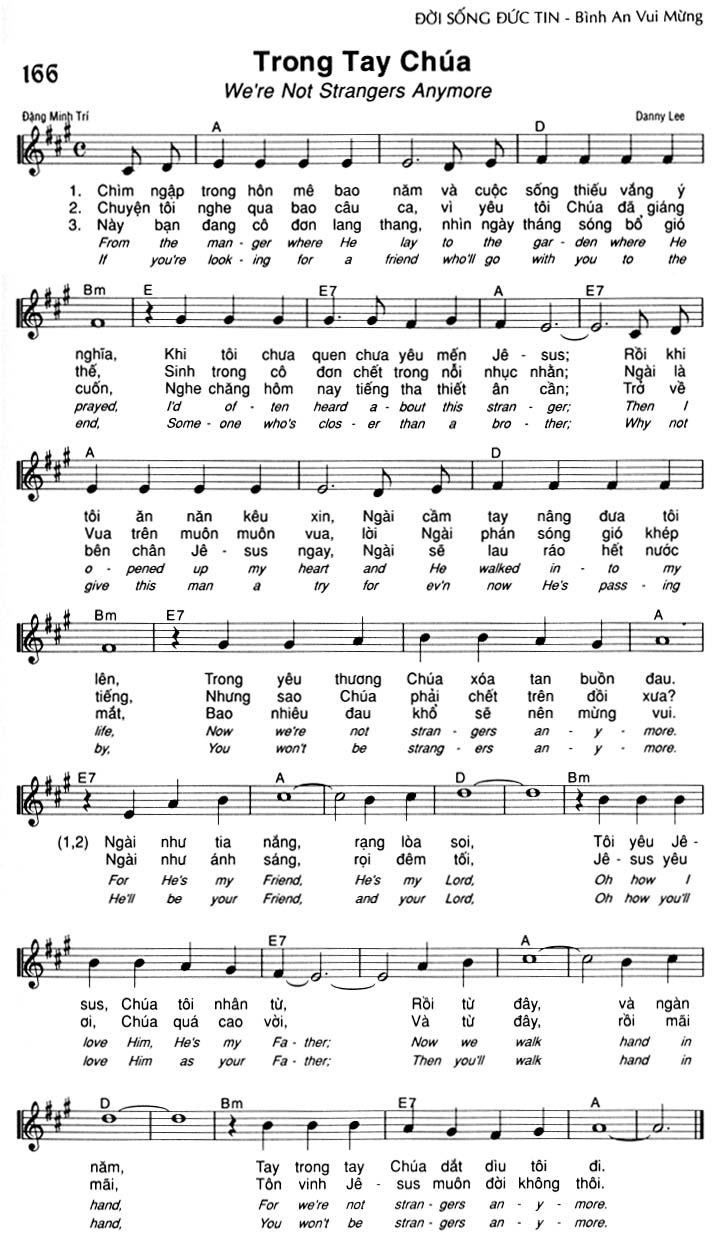 Sheet music: Trong Tay Chúa