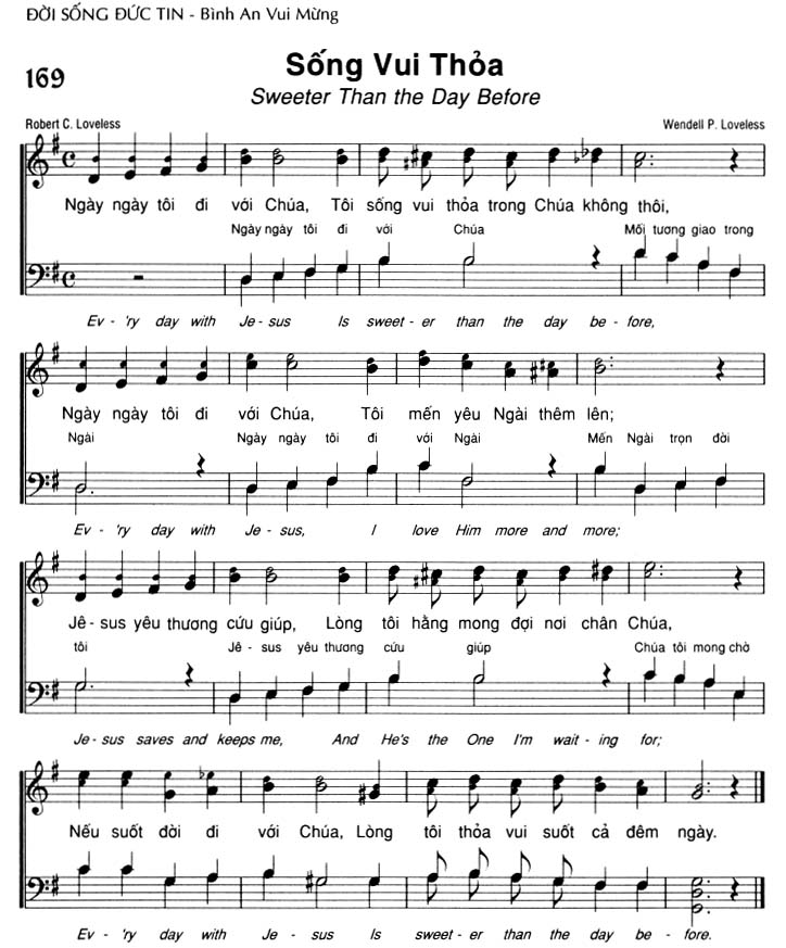 Sheet music: Sống Vui Thỏa