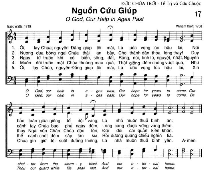 Sheet music: Nguồn Cứu Giúp