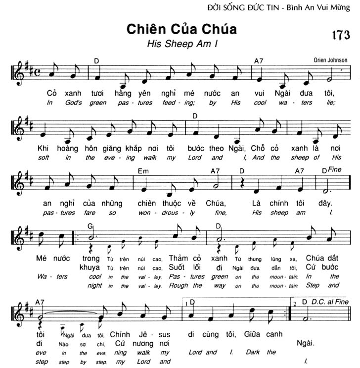 Sheet music: Chiên Của Chúa