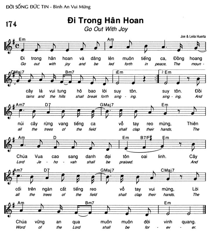 Sheet music: Đi Trong Hân Hoan