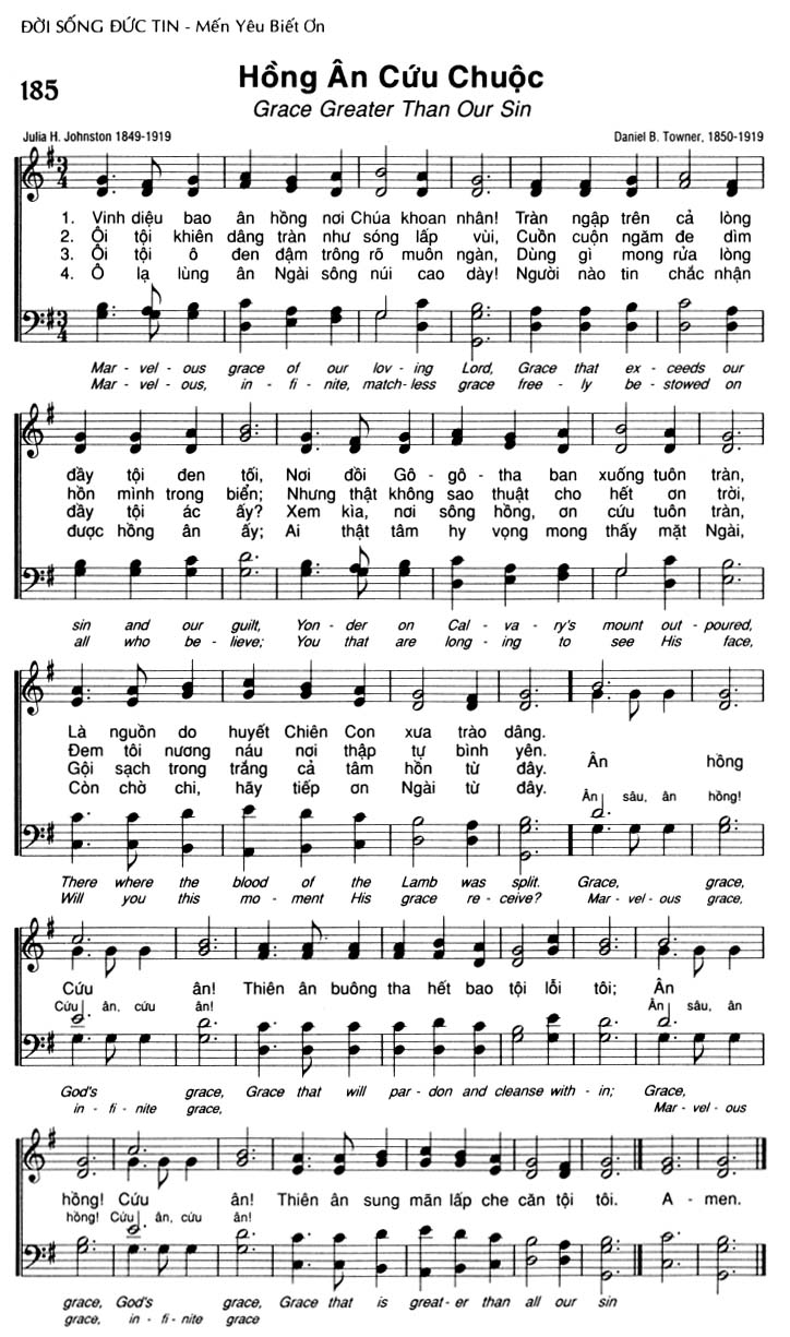 Sheet music: Hồng Ân Cứu Chuộc