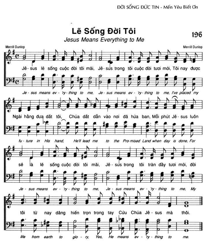 Sheet music: Lẽ Sống Đời Tôi