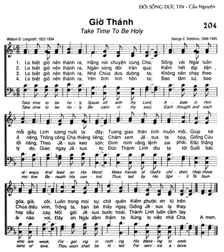 Sheet music: Giờ Thánh