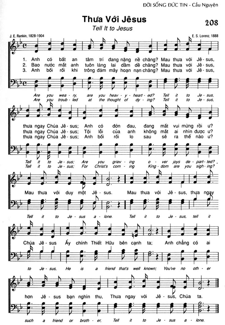 Sheet music: Thưa Với Jêsus