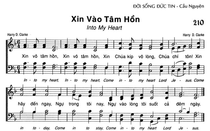 Sheet music: Xin Vào Tâm Hồn