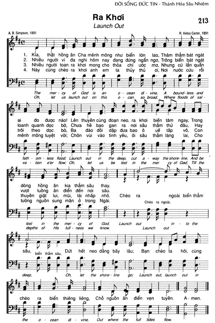 Sheet music: Ra Khơi