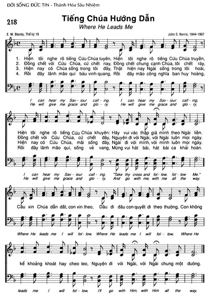 Sheet music: Tiếng Chúa Hướng Dẫn