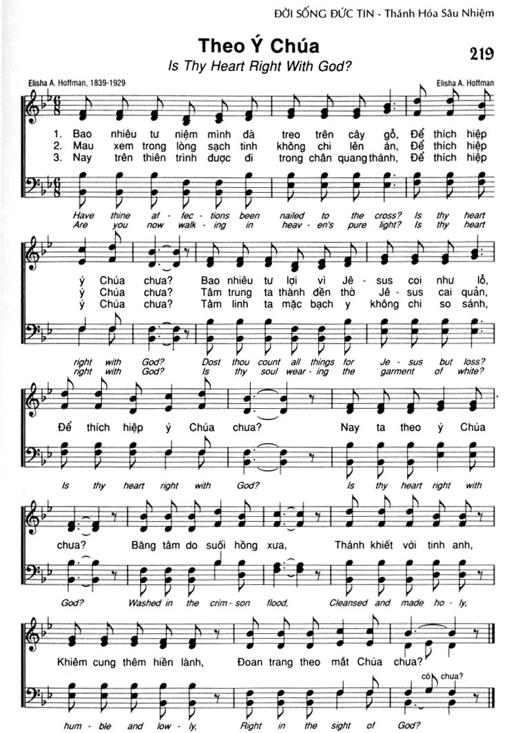 Sheet music: Theo Ý Chúa