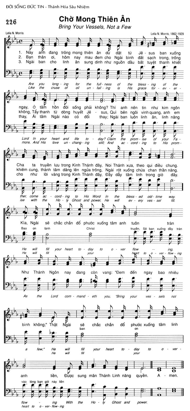 Sheet music: Chờ Mong Thiên Ân