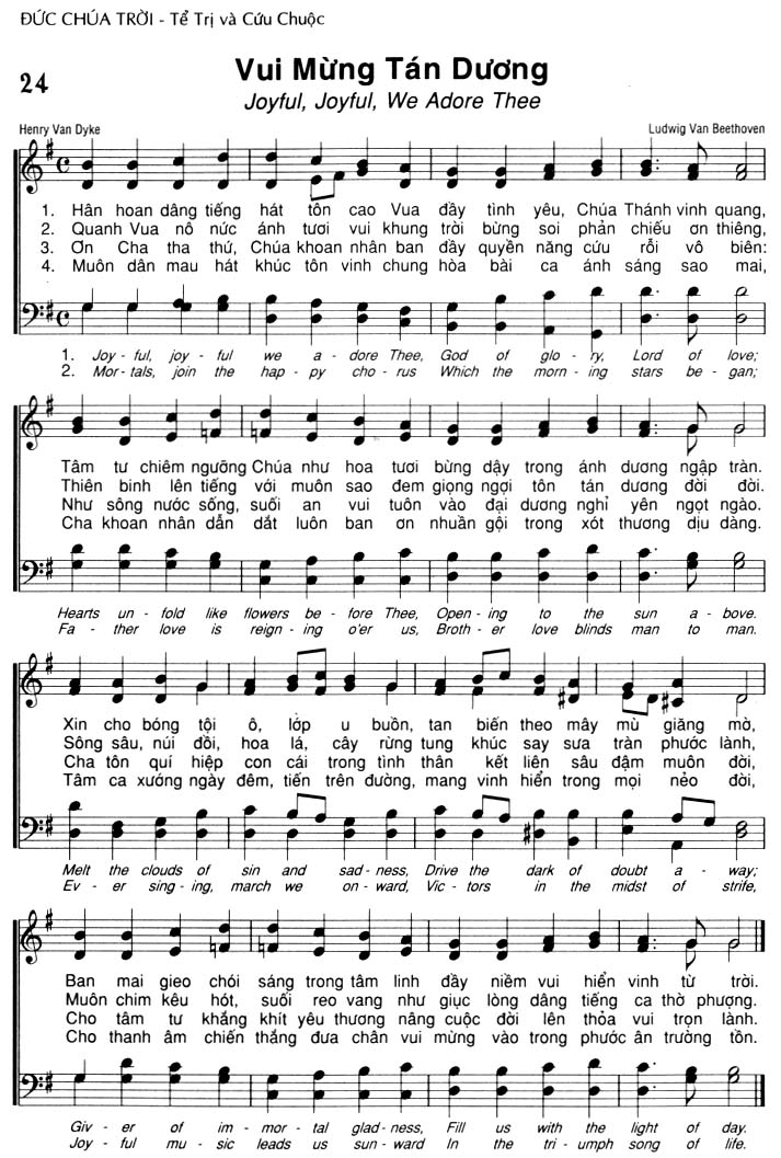 Sheet music: Vui Mừng Tán Dương