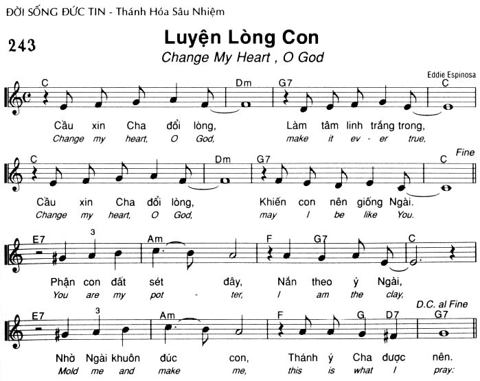 Sheet music: Luyện Lòng Con