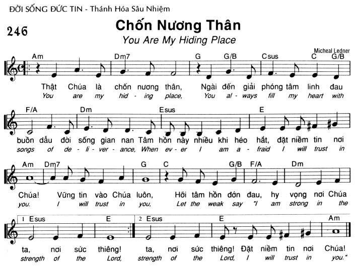 Sheet music: Chốn Nương Thân