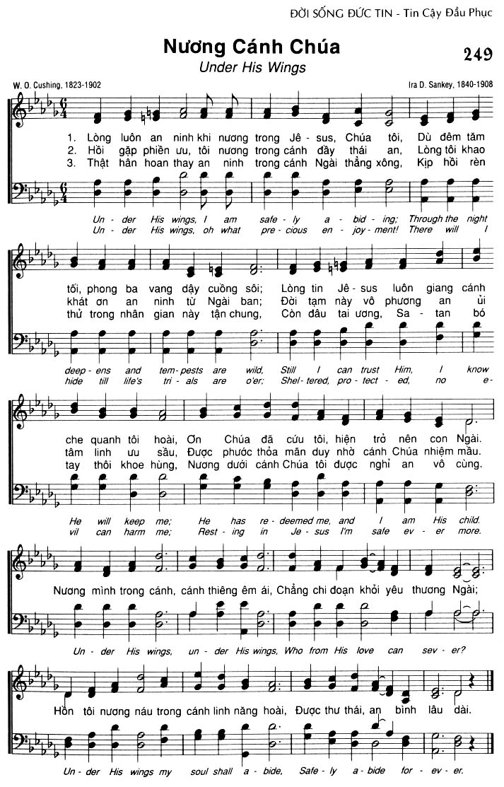 Sheet music: Nương Cánh Chúa