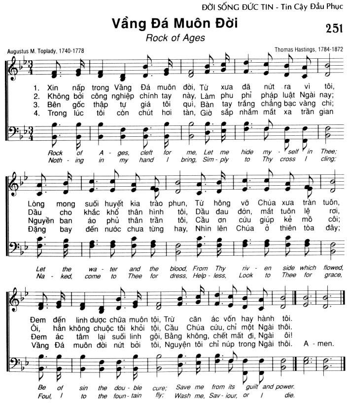 Sheet music: Vầng Đá Muôn Đời