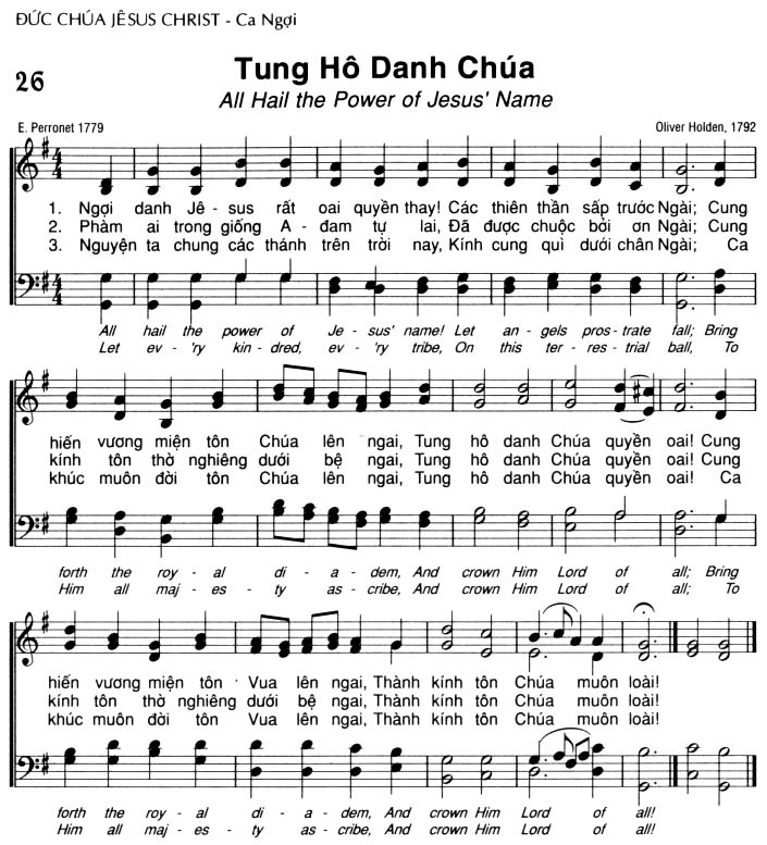 Sheet music: Tung Hô Danh Chúa