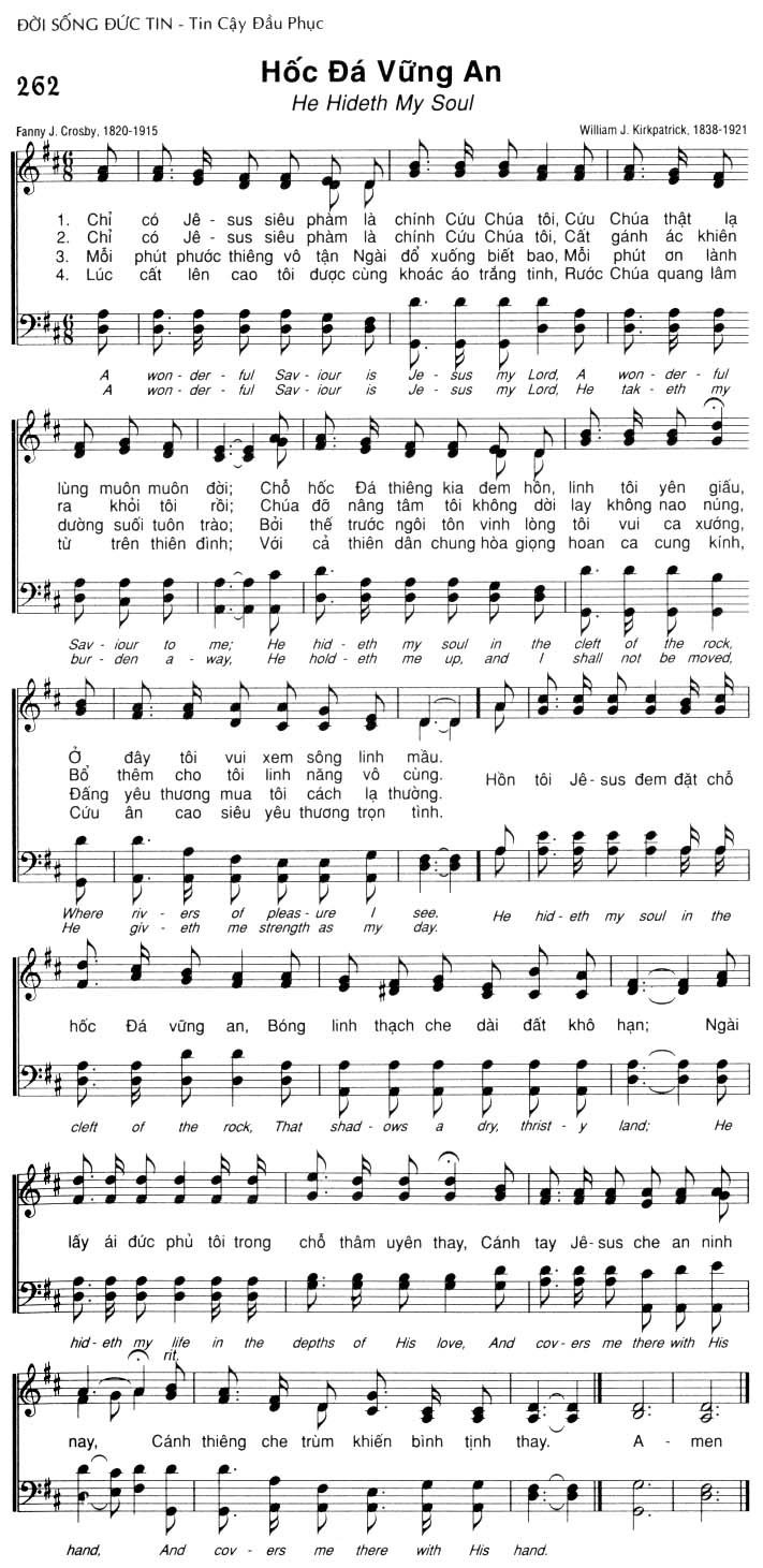 Sheet music: Hốc Đá Vững An