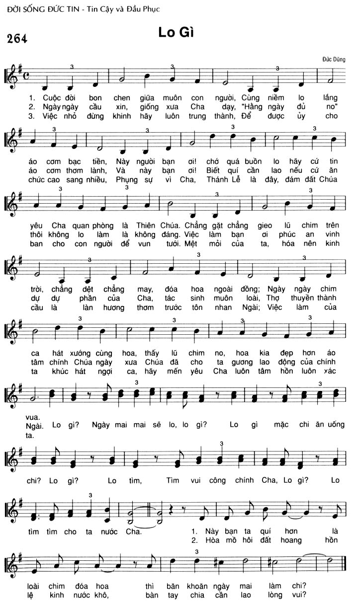 Sheet music: Lo Gì