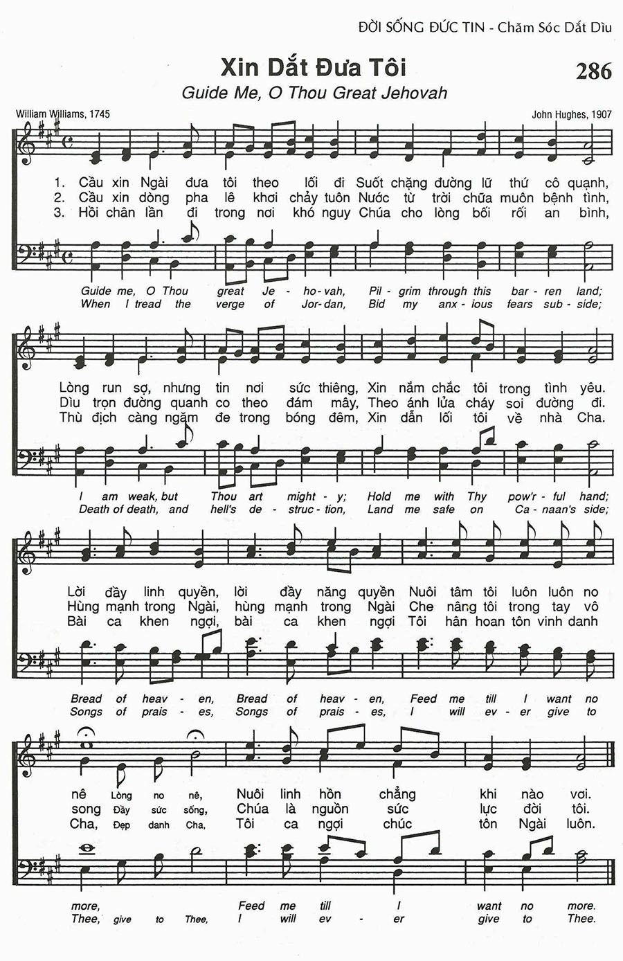 Sheet music: Xin Dắt Đưa Tôi