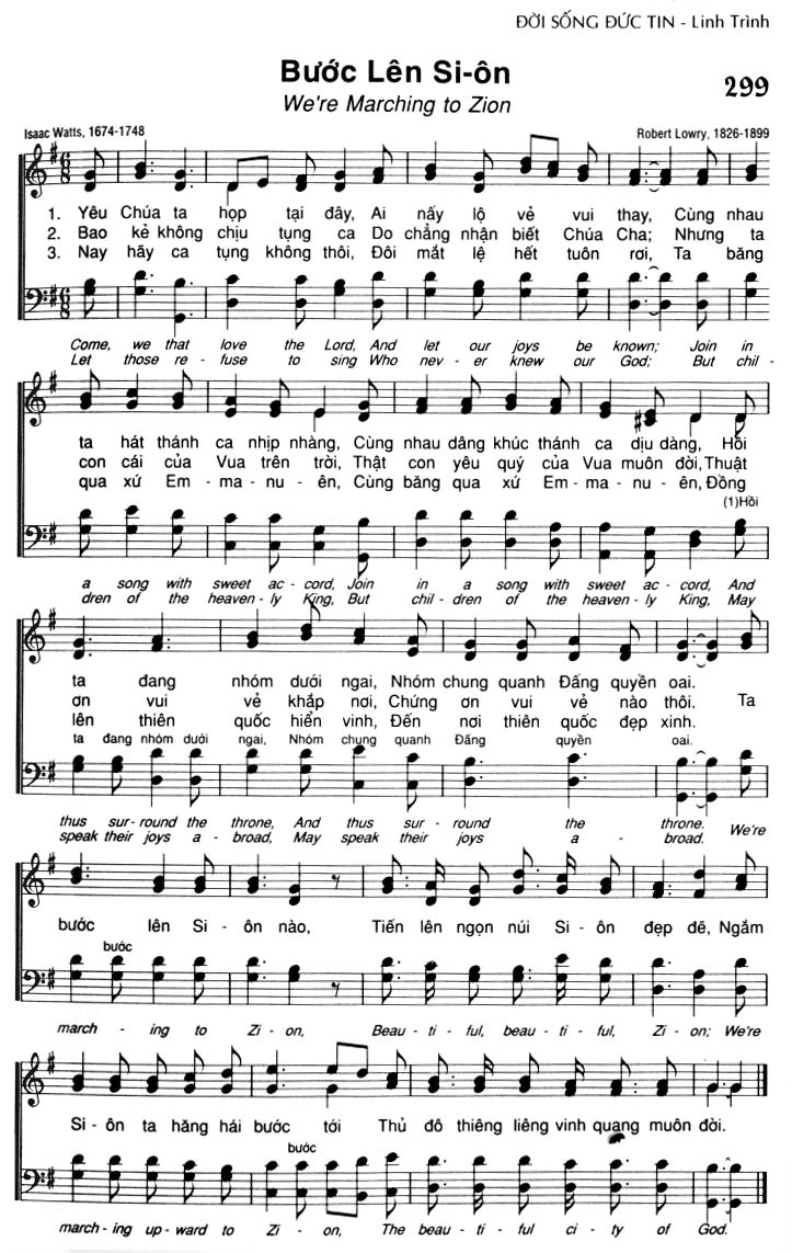Sheet music: Bước Lên Si-ôn