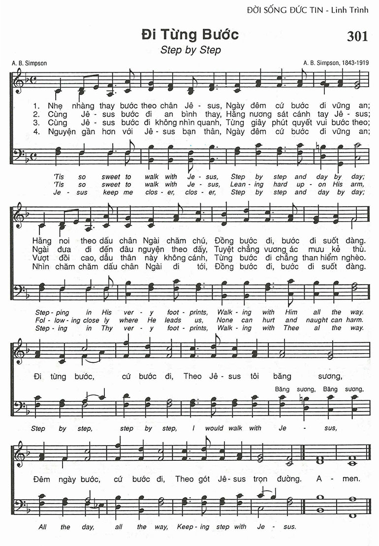 Sheet music: Đi Từng Bước