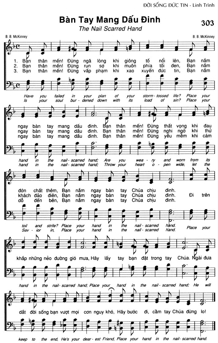 Sheet music: Bàn Tay Mang Dấu Dinh
