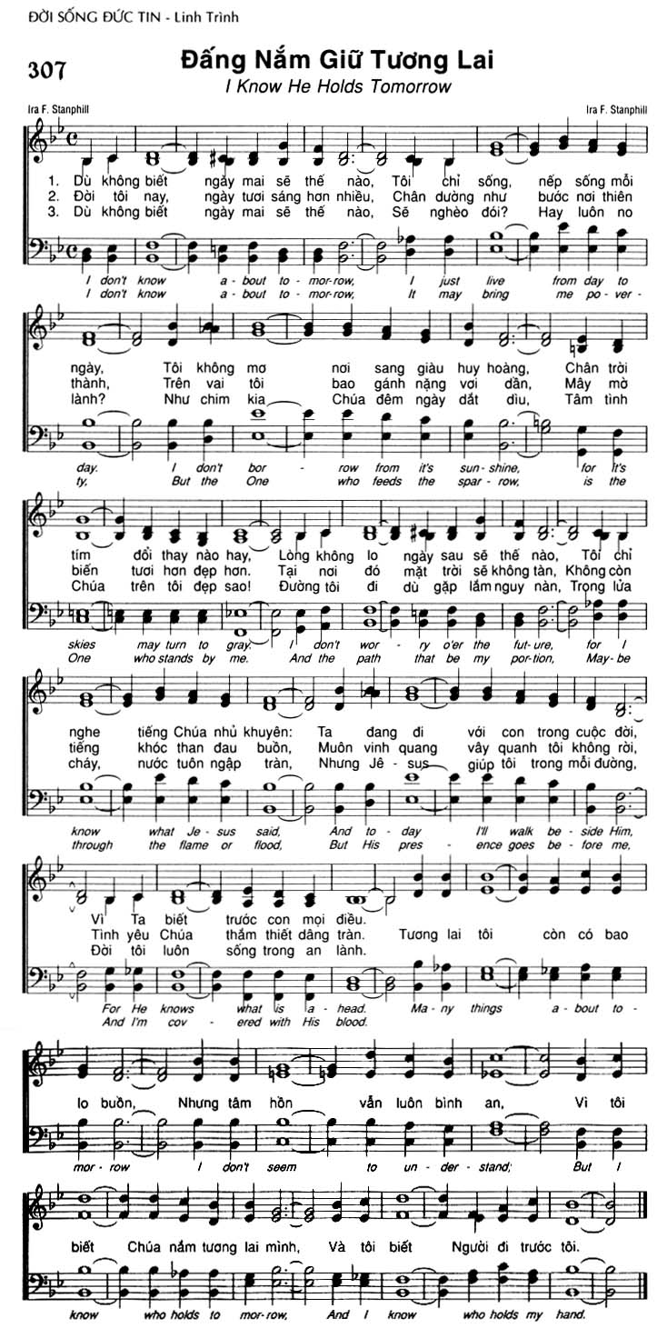 Sheet music: Đấng Nắm Giữ Tương Lai